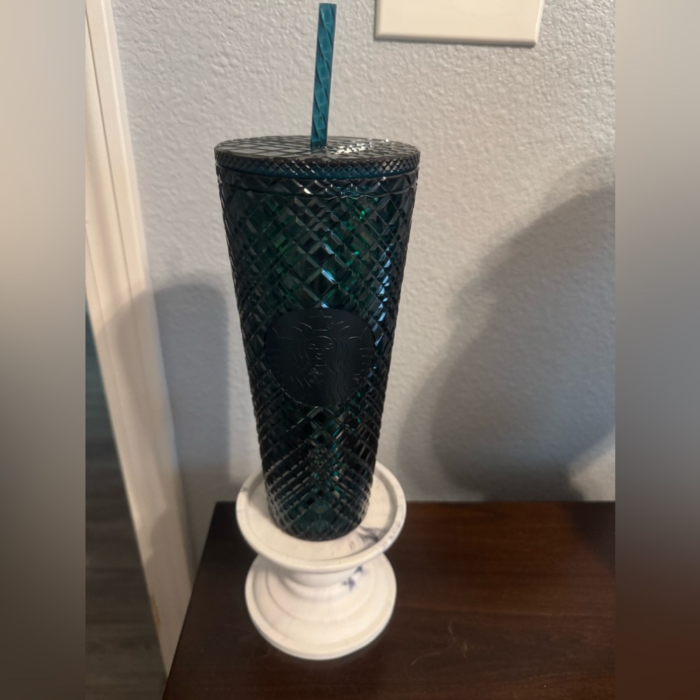 Starbucks Holiday Emerald Green Jeweled  24oz Venti Tumbler